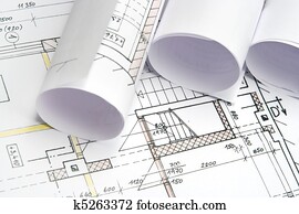 Blueprints of architecture