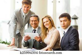 negocio serio, equipo