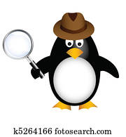 בלש, פנגווין, עם, להגדיל