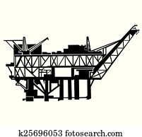 ציוד של שמן לעבר הים