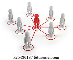 3, liten, folk, -, partner, nätverk