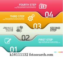 Abstract infographics steps Abstract infographics steps