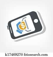 beweglich, bank, symbol