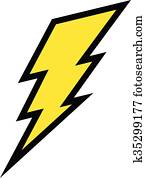 blitzschraube, vektor, symbol blitzschraube, vektor, symbol