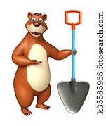 Медведь с лопатой картинки