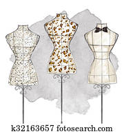 hand draw Fashion Illustration hand draw Fashion Illustration
