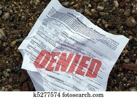 Rejected house loan application