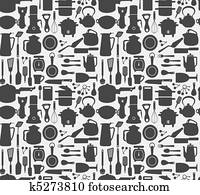 Cocina, empate Clipart | k5278964 | Fotosearch