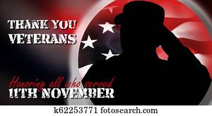 Shiluete of american soulder and USA flag, veterans day concept Shiluete of american soulder and USA flag, veterans day concept