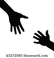 silhouette hand , helping hand silhouette hand , helping hand