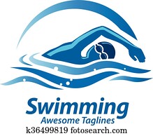 swimming sport logo swimming sport logo