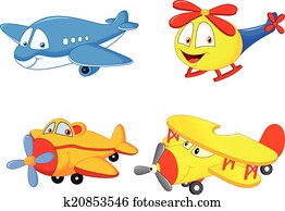 Cartoon plane Cartoon plane
