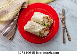 Crispy Chicken Caesar Wrap