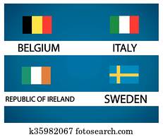 Download European soccer cup - group B Clipart | k35982064 | Fotosearch