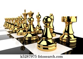 Golden Chess pieces Golden Chess pieces