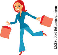 Women with shopping bags