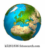 כדור ארץ של כוכב הלכת, -, אירופה