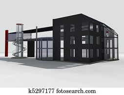 3d office building 3d office building