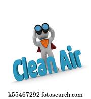 3d, מושג, אוויר נקי