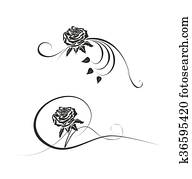 abstract rose template abstract rose template
