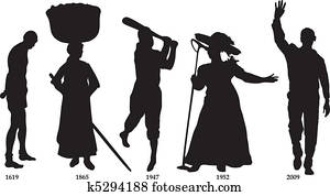 Black History Timeline Flag