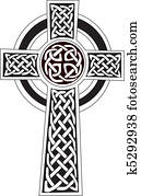 Celtic cross symbol - tattoo or art Celtic cross symbol - tattoo or art