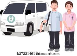 Dental service at home concept