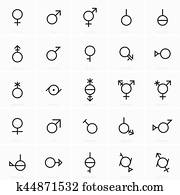 geschlecht- symbole geschlecht- symbole