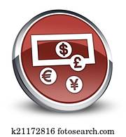 Icon, Button, Pictogram Currency Exchange