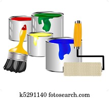 Paint and painting tools Paint and painting tools