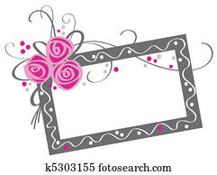 floral frame with rose bouquet floral frame with rose bouquet