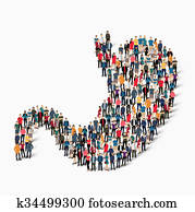 group people shape stomach medicine group people shape stomach medicine