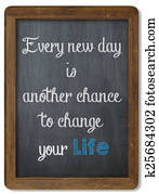 Inspirational motivating quote on Chalkboard Inspirational motivating quote on Chalkboard