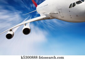 Jet airplane in the sky Jet airplane in the sky