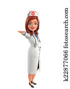 Nurse Character is presenting Nurse Character is presenting