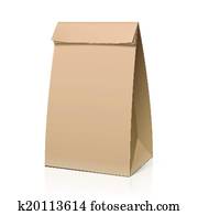 Recycle brown paper bag