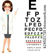 מקצועי, נקבה, אופטיקאי