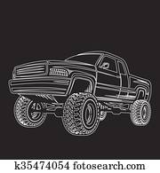 car truck 4x4 pickup off-road