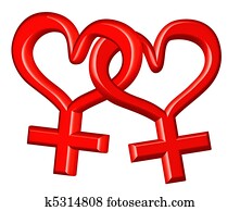 género, señales, pareja lesbiana