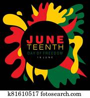Juneteenth or Afro-American Freedom day Juneteenth or Afro-American Freedom day