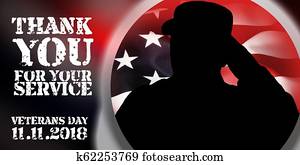 Shiluete of american soulder and USA flag, veterans day concept Shiluete of american soulder and USA flag, veterans day concept