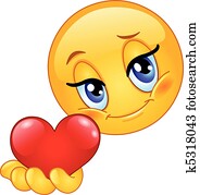 אמוטיכון, לתת, לב