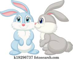 חמוד, שפן, ציור היתולי, להתנשק