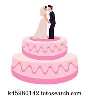 עוגה של חתונה, קשר, מתוק