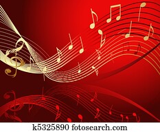 Background with music notes Background with music notes