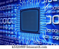 binary computer chip binary computer chip
