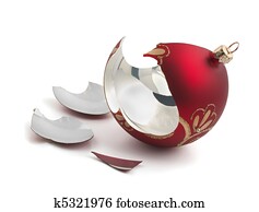 Broken Christmas ball Broken Christmas ball