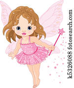 Cute little baby fairy Cute little baby fairy