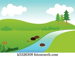 fluss, ansicht fluss, ansicht