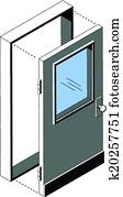 Isometric Door Isometric Door